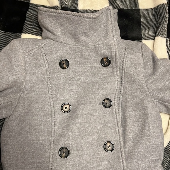 H&M Jacket Coat Women size 4 ladies warm winter pocket Double-Breasted Pea coat - Picture 12 of 17